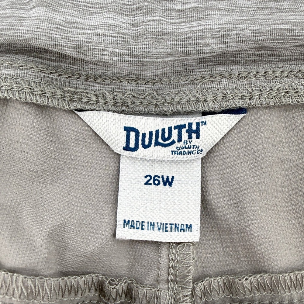 Duluth Armachillo Cooling 10" Shorts Gray Women 26W Pockets Stretch Nylon - Picture 3 of 9